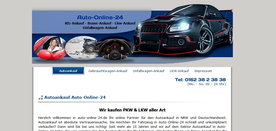 auto online24 webseite - Autoankauf Hagen &#124; Gebrauchtwagen KFZ Ankauf