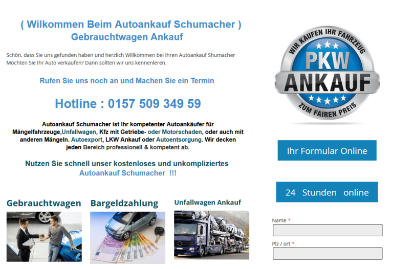 Autoankauf Dessau Roßlau: Faire Preise und kostenlose Abmeldung & Abholung