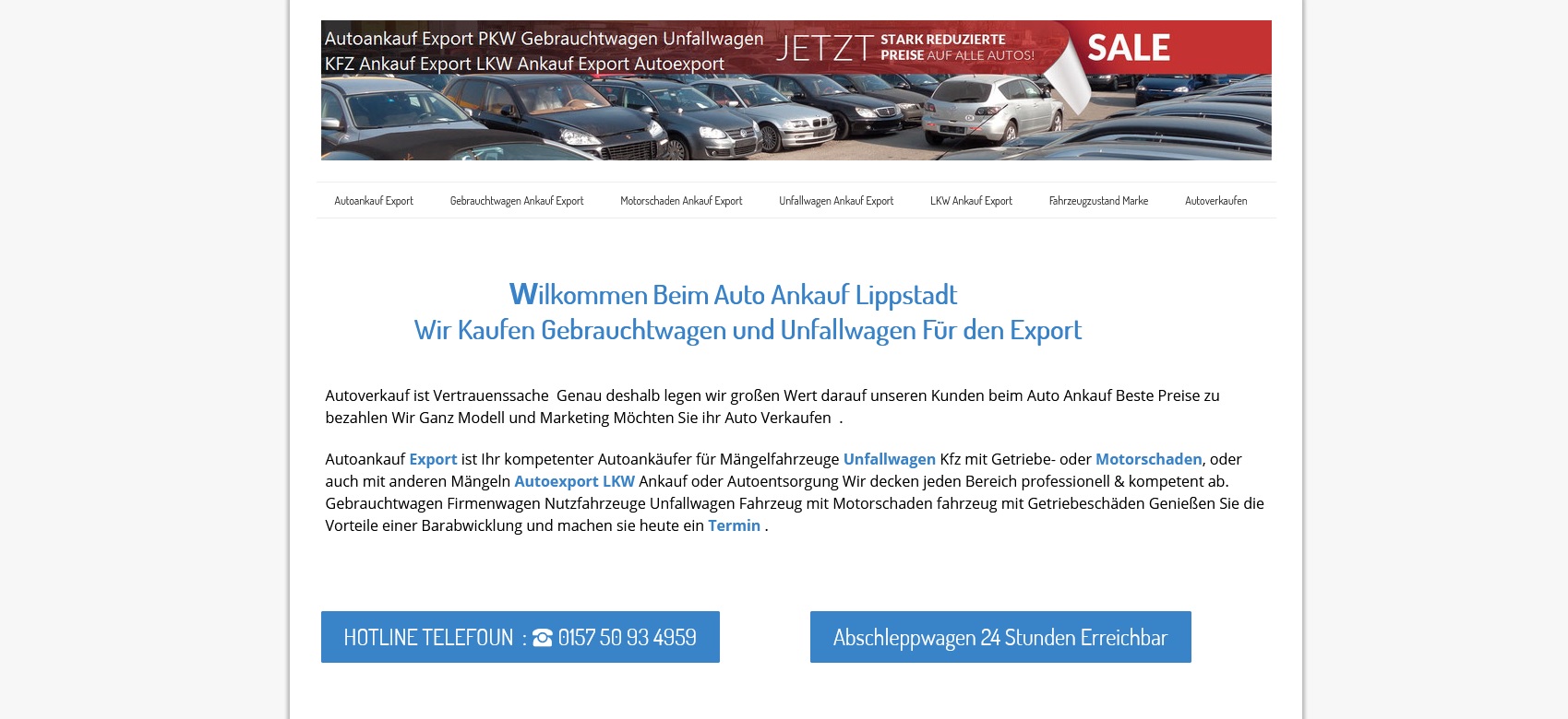 kfz ankauf export screenshot - Kfz-Ankauf-Export Lippstadt kauft die Fahrzeuge definitiv &quot;wie gesehen&quot;