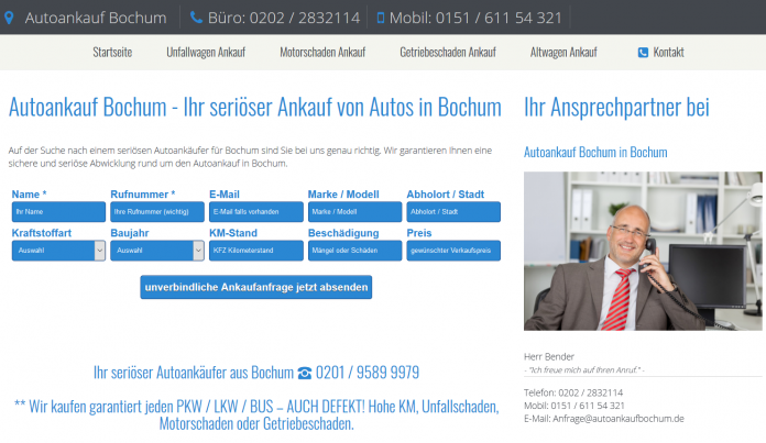 Autoankauf Bochum - Ihr seriöser Ankauf von Autos in Bochum