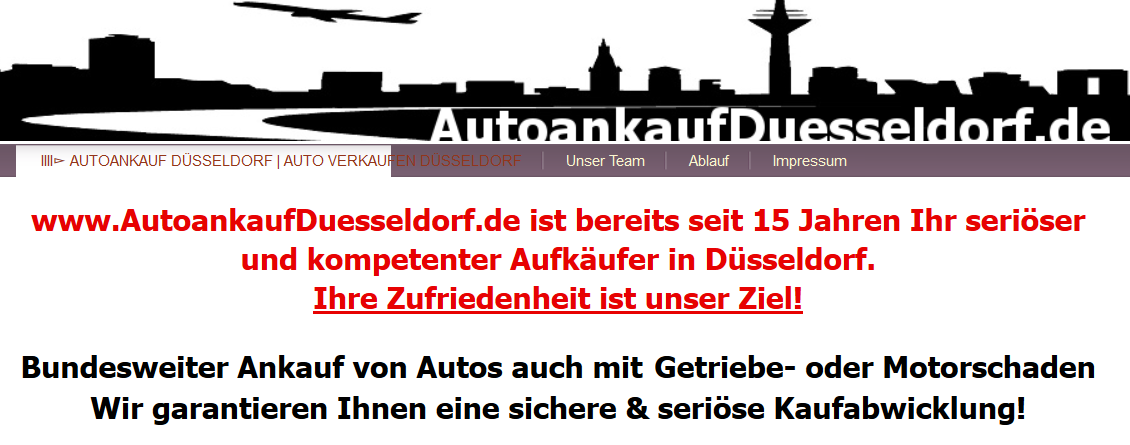 Autoankauf Duesseldorf - Autoankauf Düsseldorf-Auto verkaufen leicht gemacht