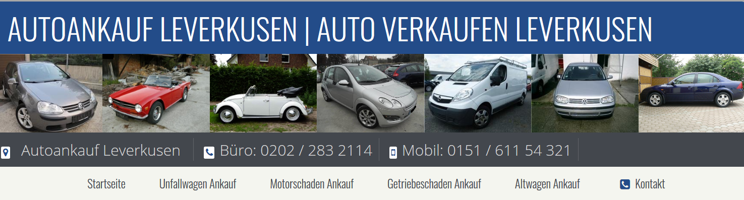 Autoankauf Leverkusen - schnell und einfach Autos verkaufen
