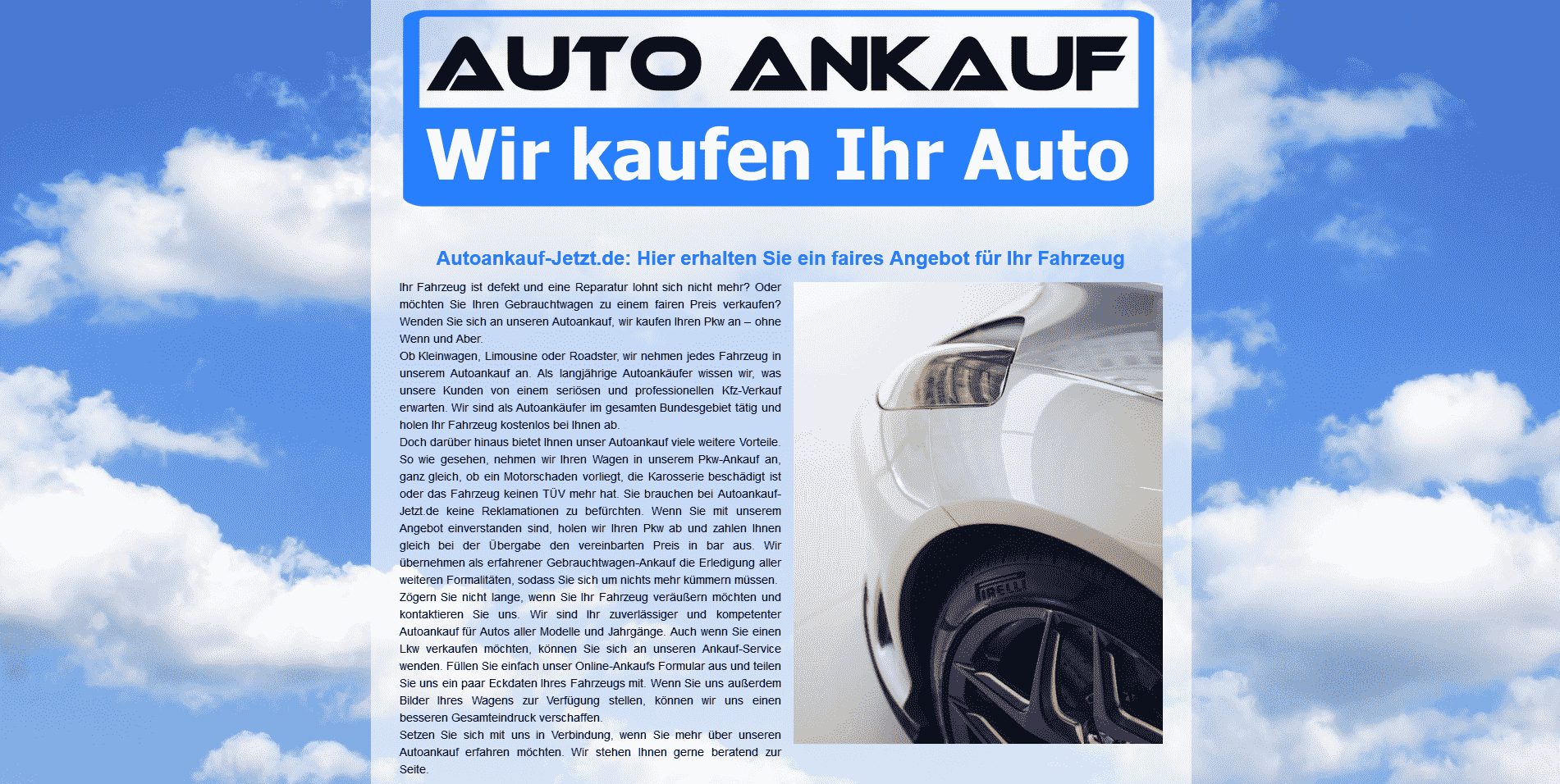 Autoankauf Cloppenburg – Fahrzeugverkauf alles aus einer Hand