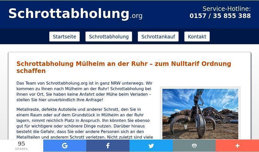 Schrottabholung.org Mühlheim ander Ruhr