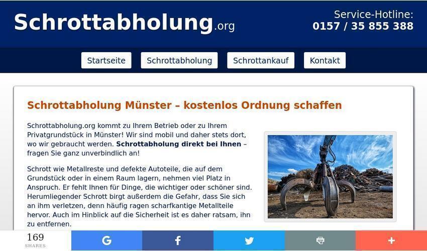 720486 3 - Metall entsorgen in Münster – Schrott abholen lassen