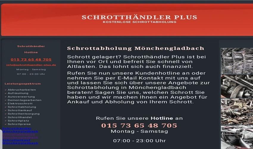 In Mönchengladbach und Umgebung: Kostenlos Schrottabholung, schneller Service