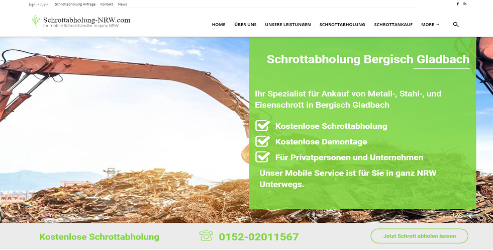 Schrottabholung Bergisch Gladbach - Schrottabholung-nrw.com