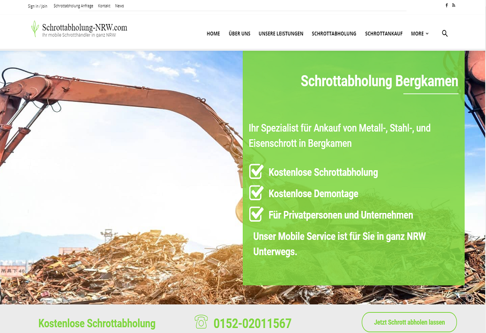 Schrottabholung Bergkamen - Schrottabholung-Nrw.com