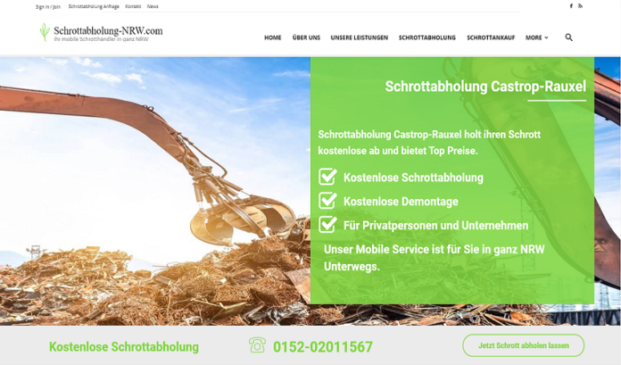Schrottabholung Castrop Rauxel: bietet gute Gründe für eine Schrottankauf