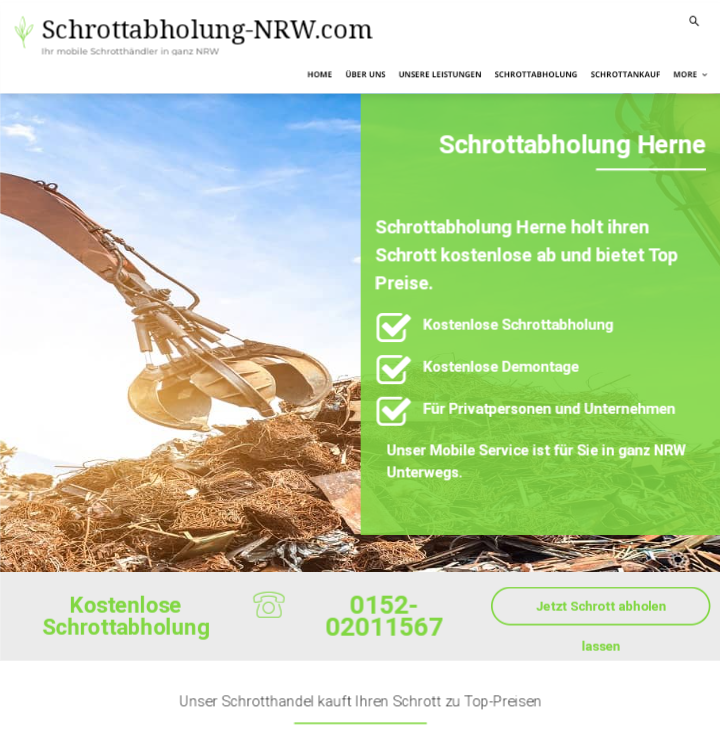 Schrottabholung Herne : Nutzen Sie die Möglichkeit der kostenlosen Abholung von Schrott