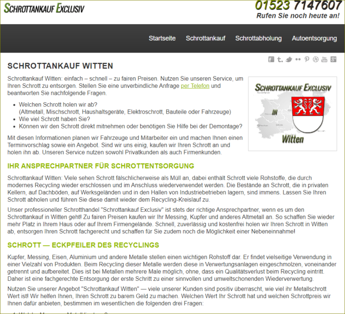Schrottankauf Witten