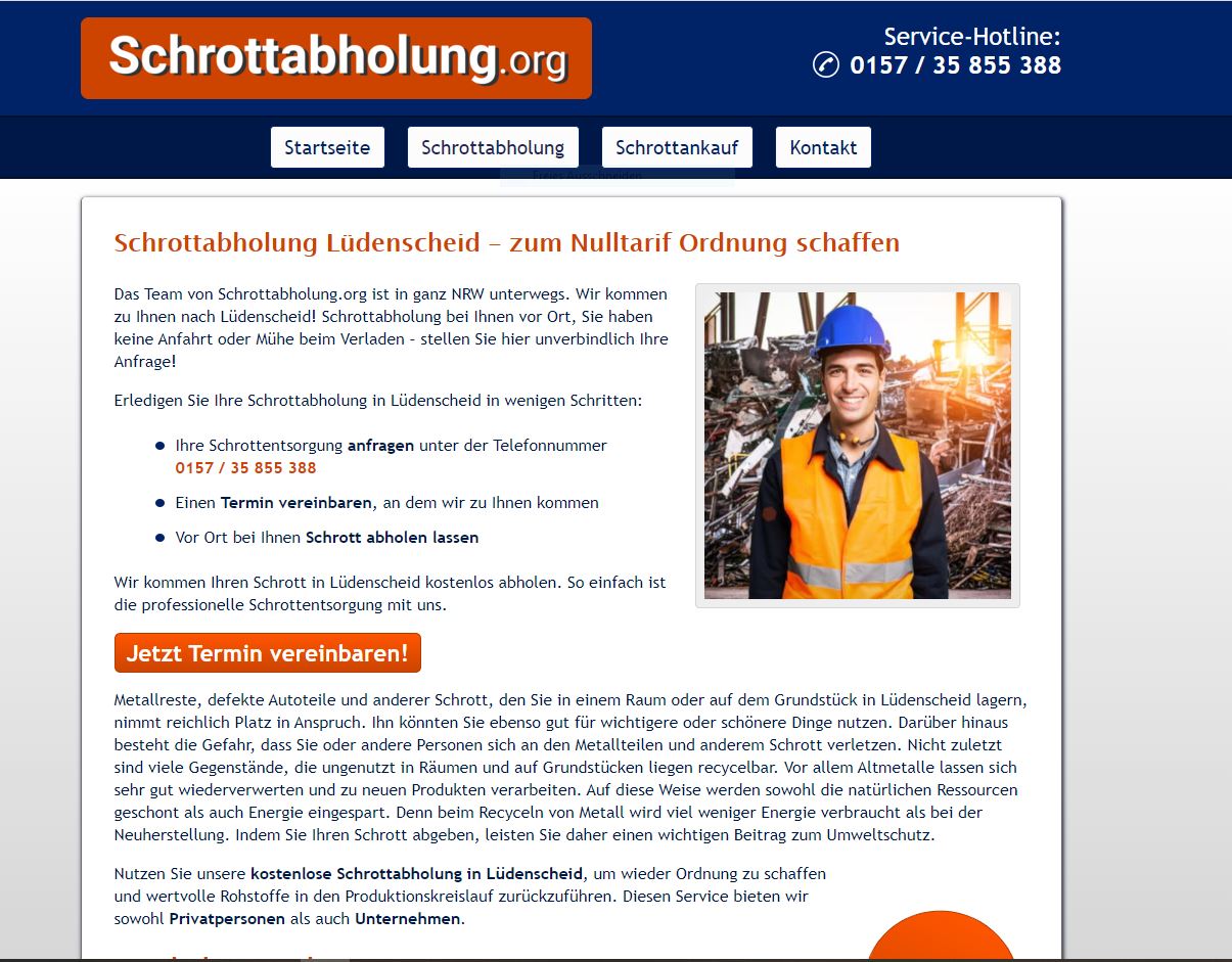 Schrottabholung Lüdenscheid