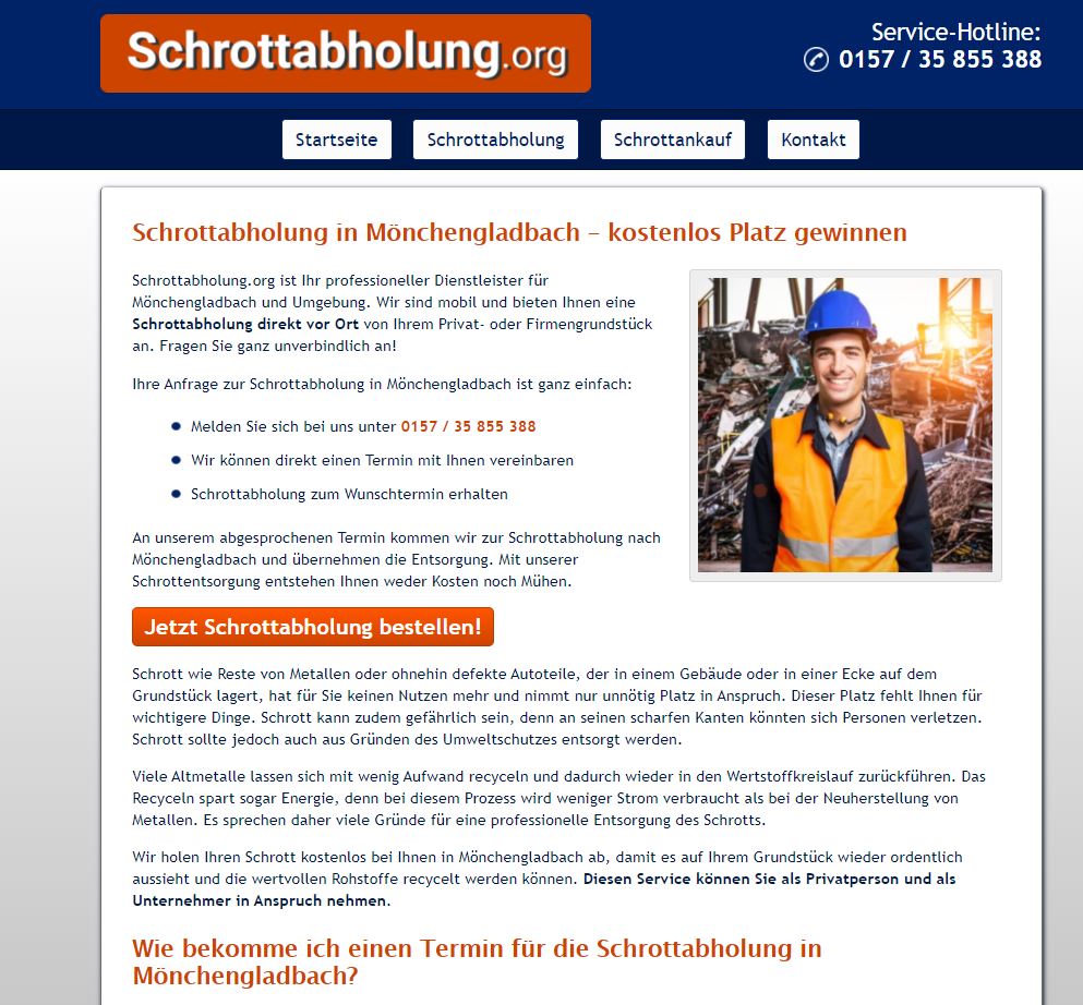 Schrottabholung Mönchengladbach