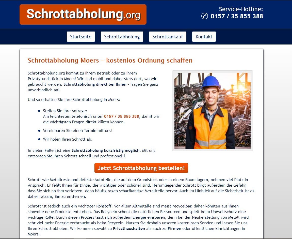 Schrottabholung Moers