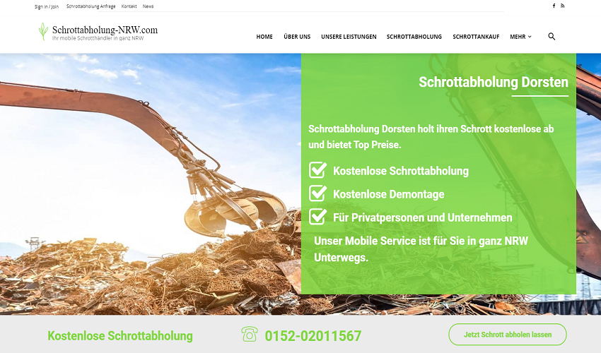 Schrottabholung Dorsten befreit Sie vom Schrott, kostenlose und schnelle Service Schrottabholung Dorsten befreit Sie vom Schrott, kostenlose und schnelle Service