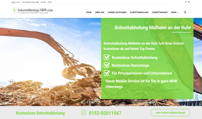 Schrottabholung Mülheim an der Ruhr - Ankauf von Altmetall zu fairen Preisen