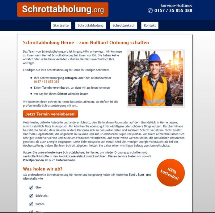 Altmetallabholung in Herne