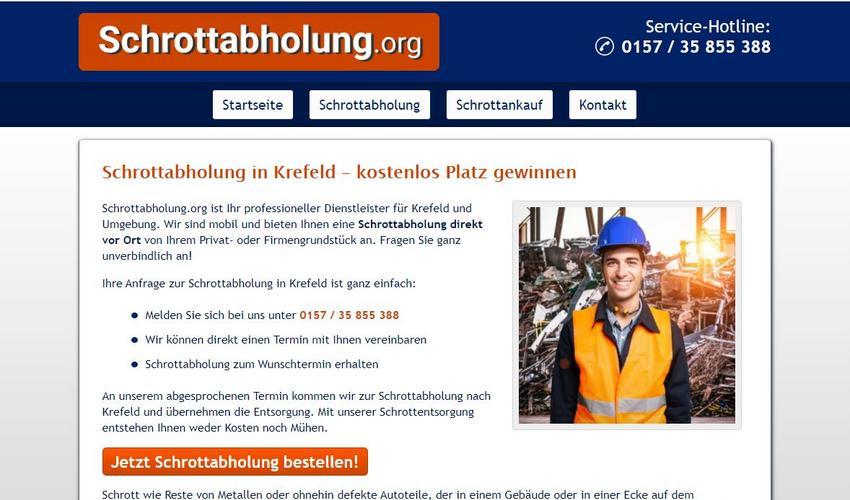 Schrottabholung Krefeld – zu jeder Zeit möglich