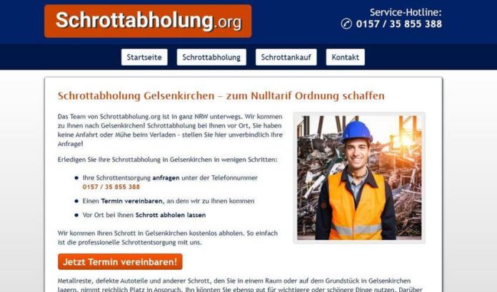 Schrottabholung Gelsenkirchen: Der mobile Schrotthändler holt Altmetallschrott beim Kunden ab