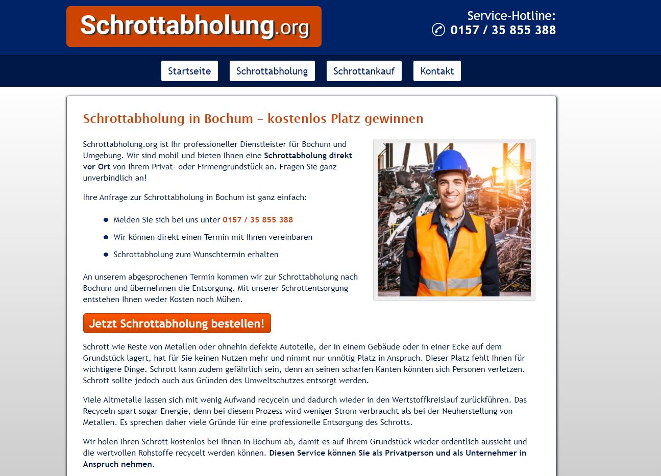 Schrottabholung Bochum