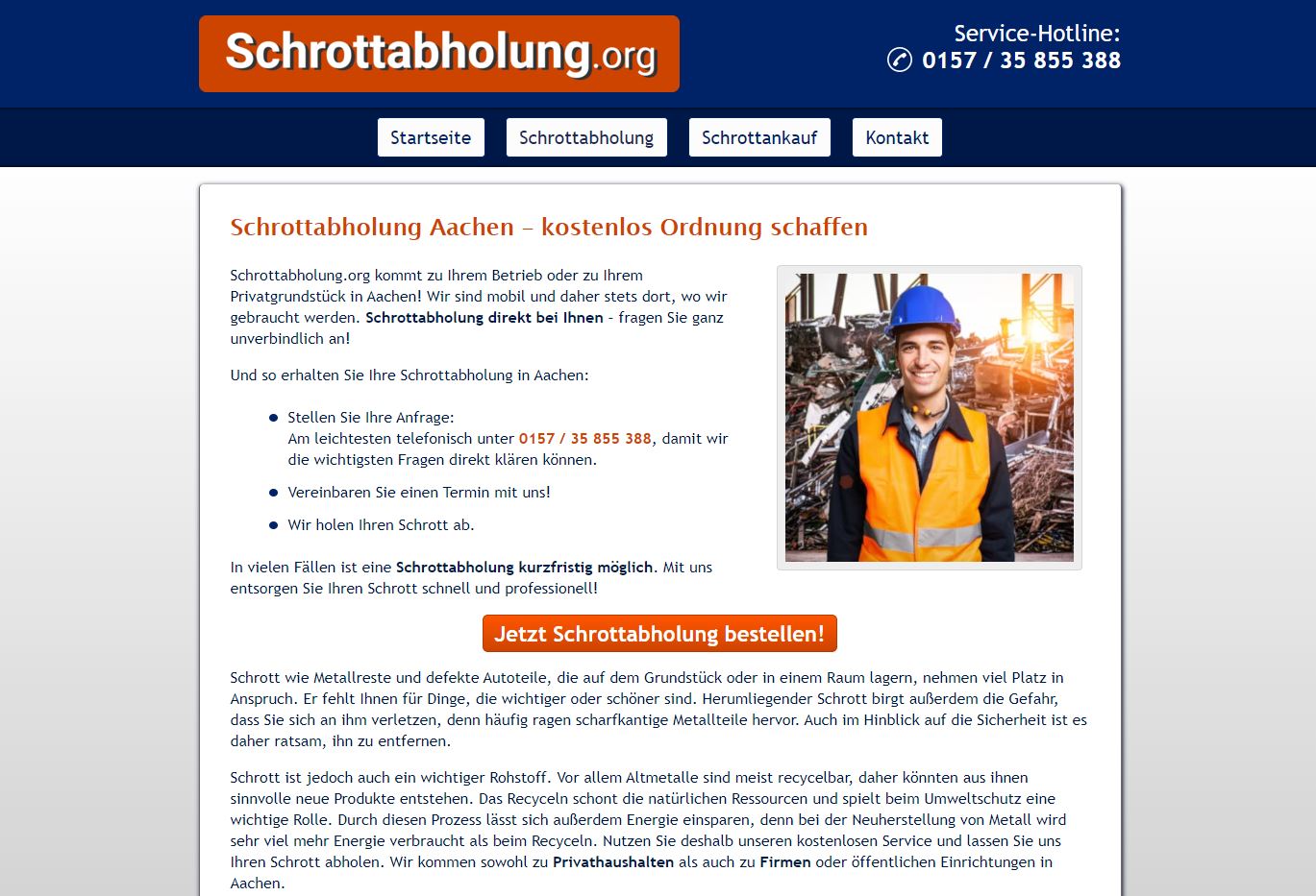 Schrottabholung Aachen