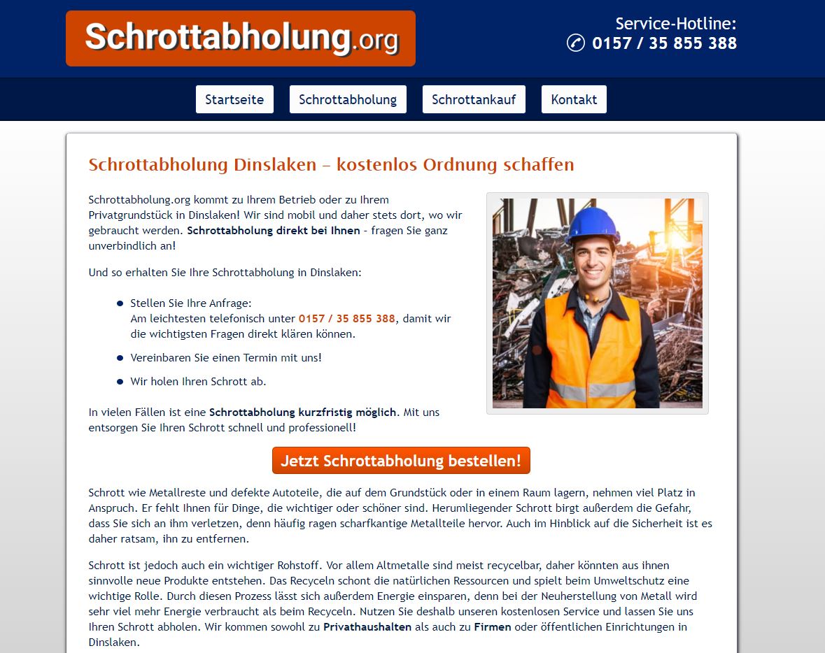 Schrottabholung Dinslaken