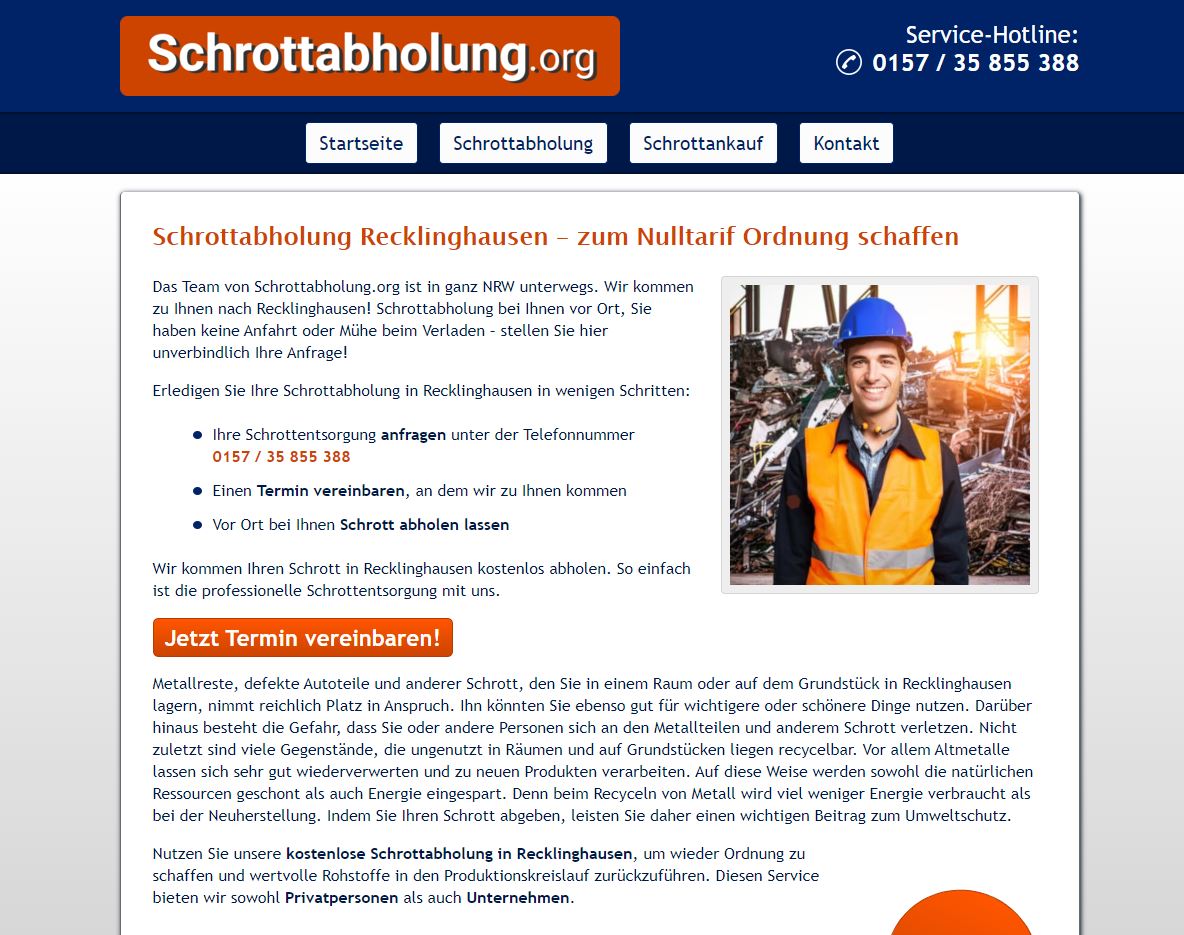 Schrottabholung Recklinghausen