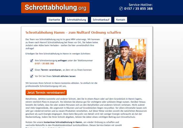 Schrottabholung in Hamm