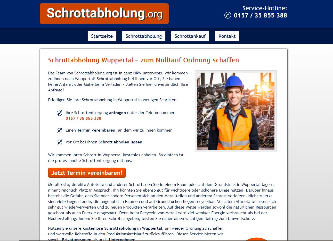 Schrottabholung Wuppertal