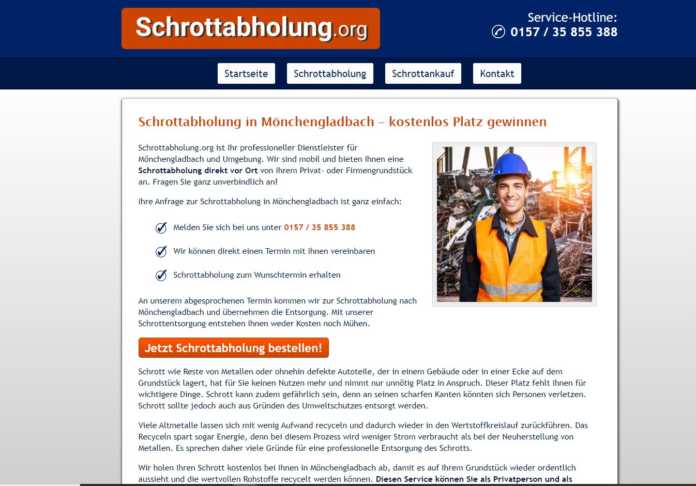 Schrottabholung in Mönchengladbach