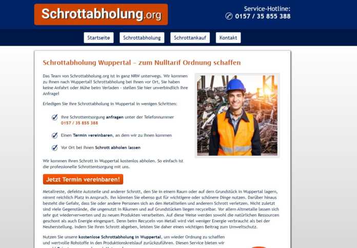 Schrottabholung in Wuppertal kauft Schrott, denn nicht nur Edelmetalle sind wertvoll