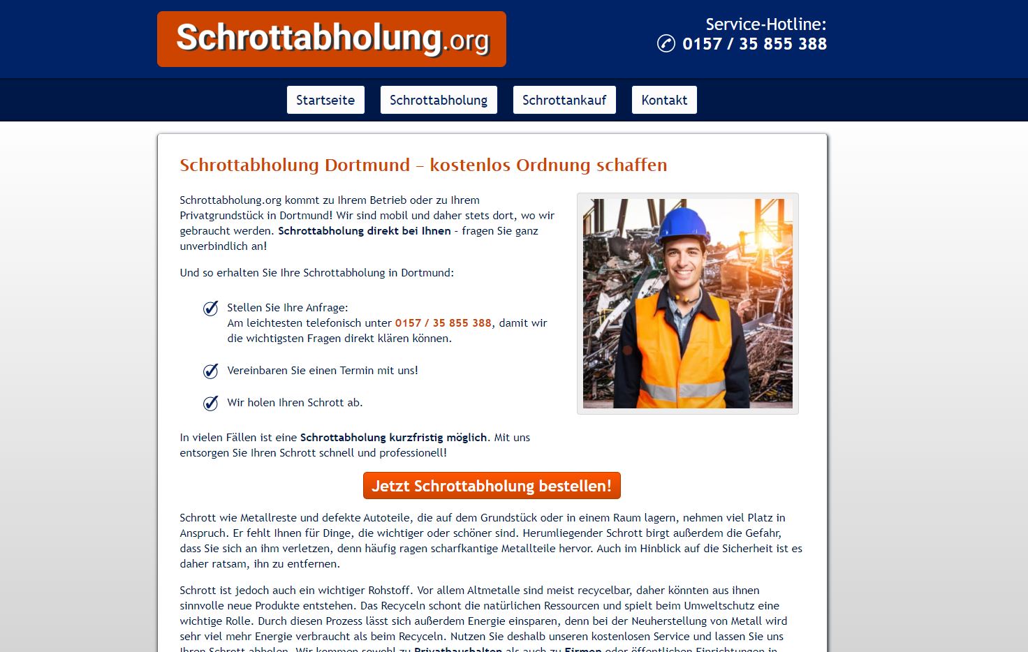 Schrottabholung Dortmund