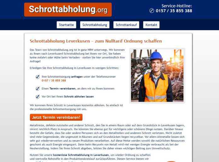 Schrottabholung in Leverkusen