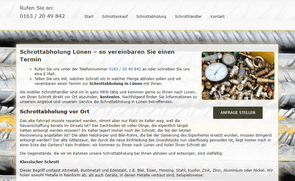 Schrottabholung Lünen-e9ed3154 Altmetallentsorgung in Lünen