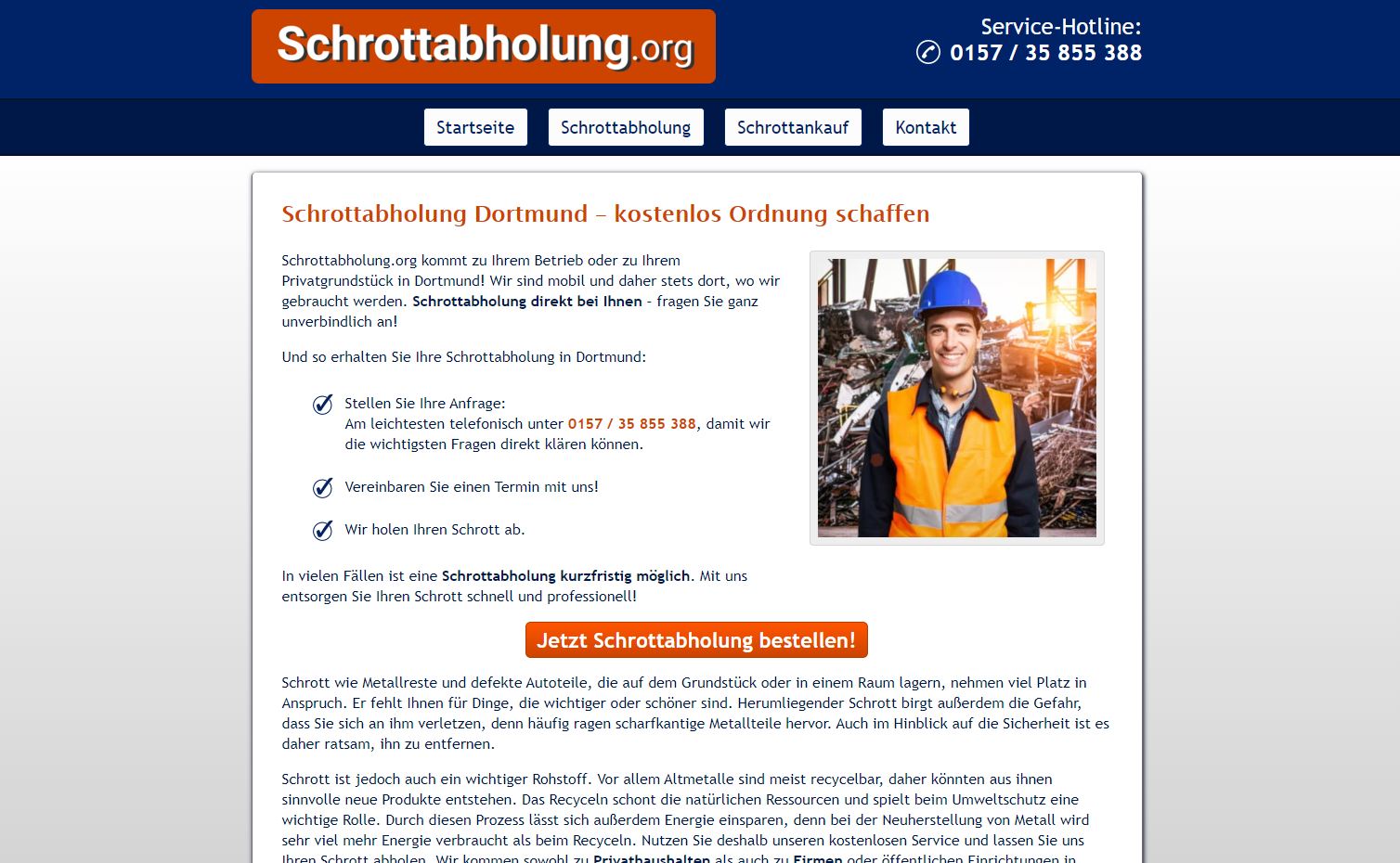 Schrottabholung Dortmund