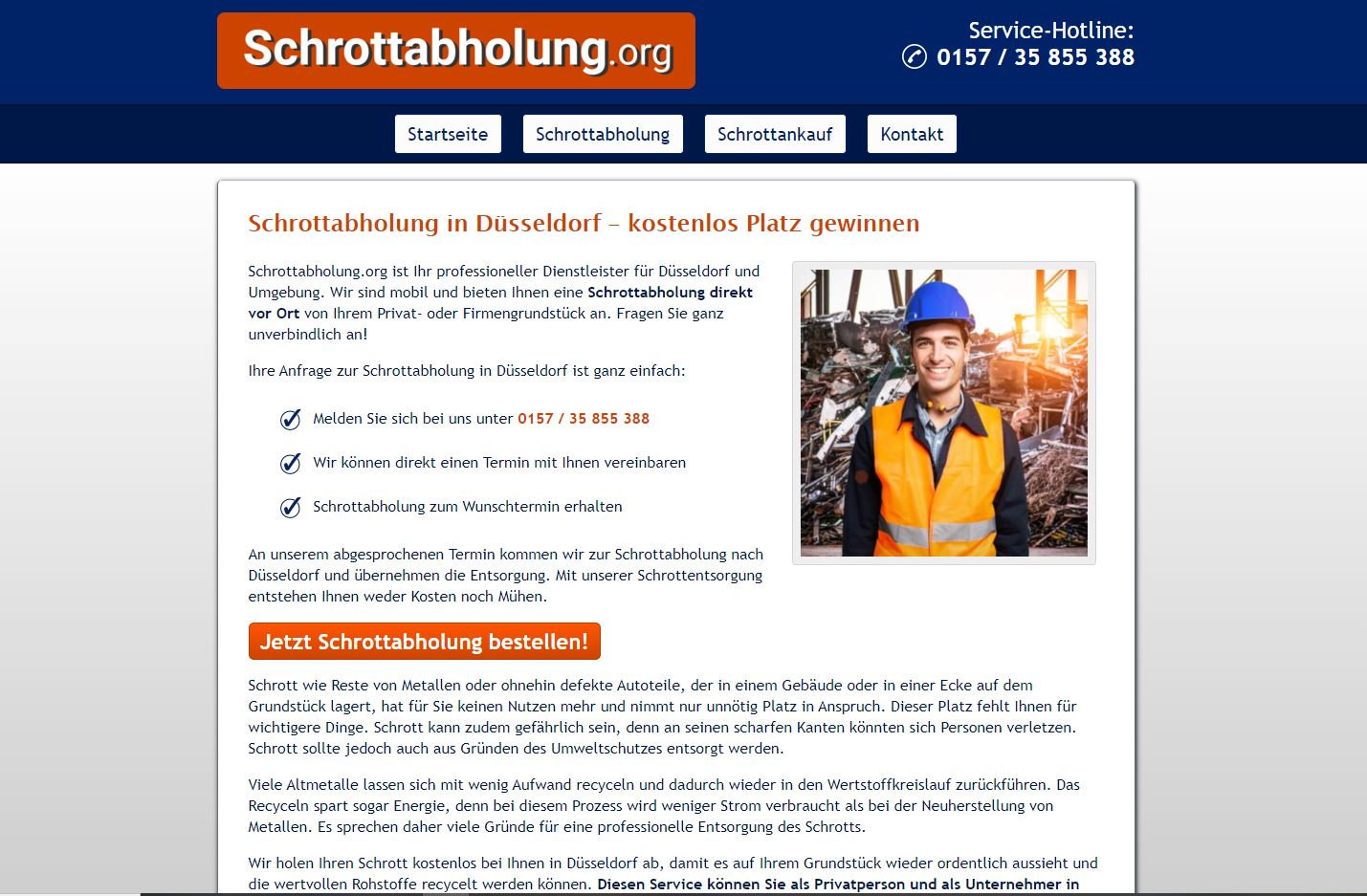 Schrottabholung Düsseldorf 