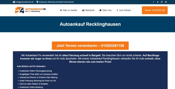 Autoankauf Recklinghausen bei Autoankauf-fix