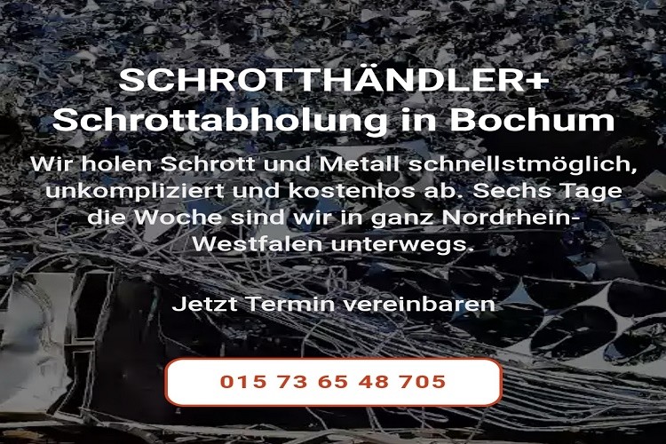 Die Schrottabholung Bochum holt Altmetall kostenlos ab-fe084529