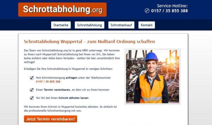 Schrottabholung in Wuppertal