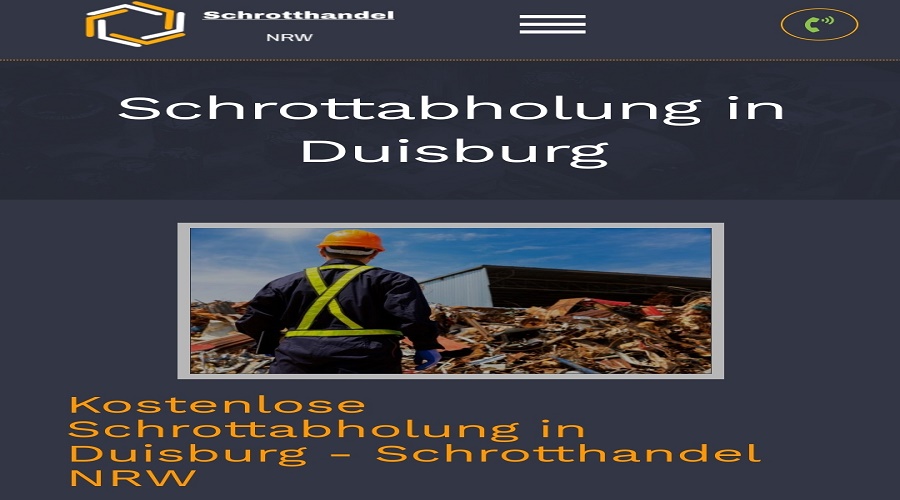 Schrottabholung Duisburg Wir holen Metalle direkt vor Ort-9038f90a