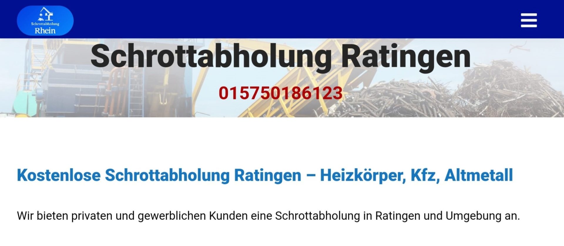 Schrottabholung Ratingen