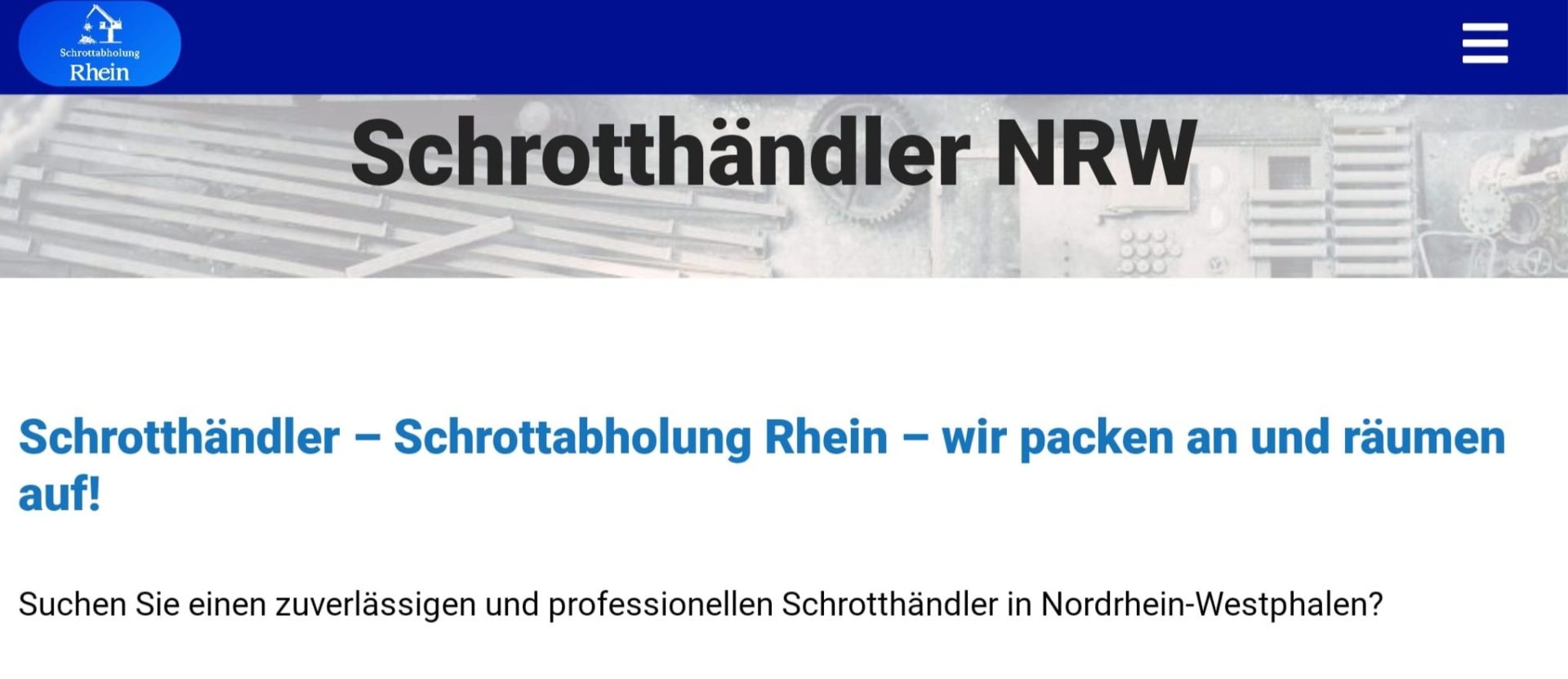 Schrotthändler NRW