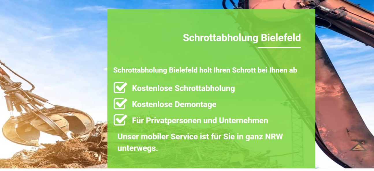Schrottabholung Bielefeld ist ein unverzichtbarer Zulieferer der Wiederaufbereitungsanlagen Schrottabholung Bielefeld ist ein unverzichtbarer Zulieferer der Wiederaufbereitungsanlagen