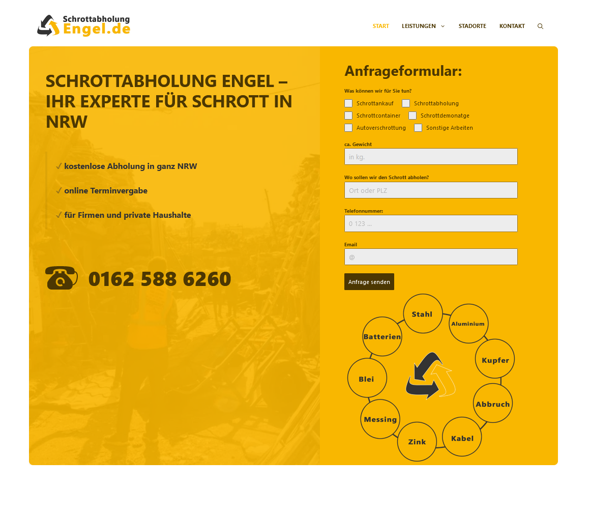 Schrottabholung Menden (Sauerland) - mobiler Schrotthändler inkl. Abholung