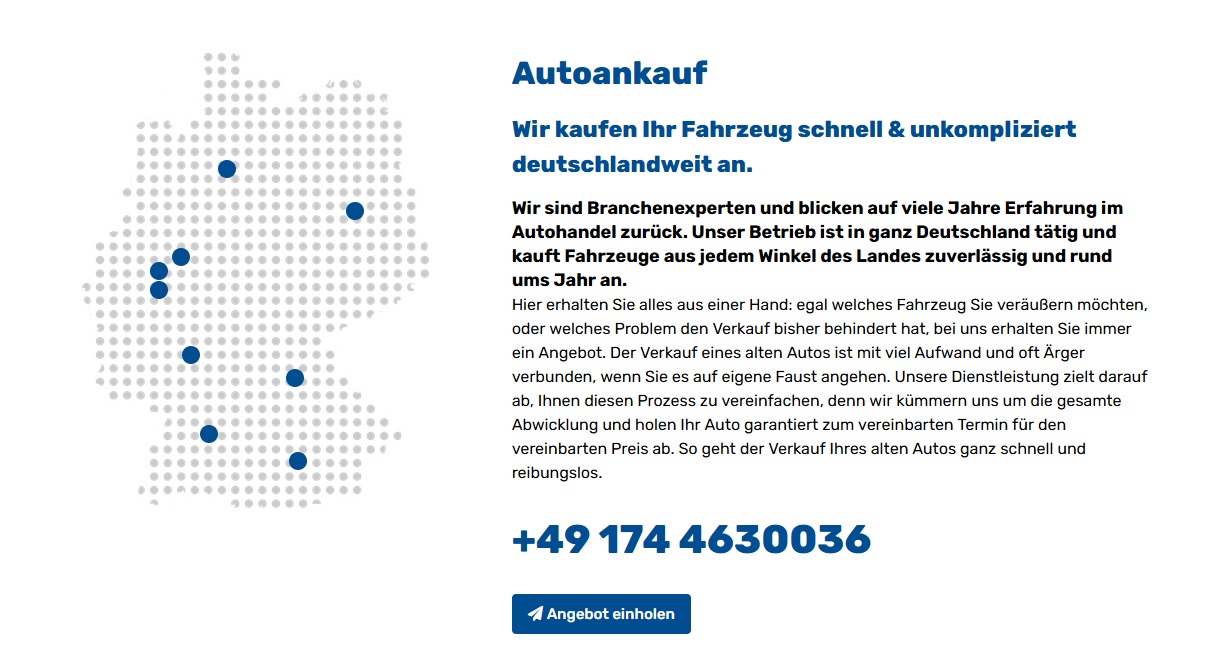 auto ankauf 24 banner tel - Autoankauf Weiden in der Oberpfalz bietet Bestpreis für alle Art Fahrzeuge