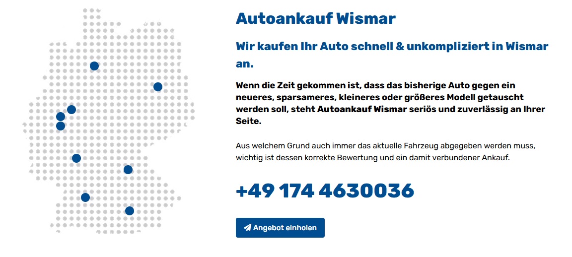 Auto-ankauf-24.de kaufen jedes Auto - Autoankauf Wismar
