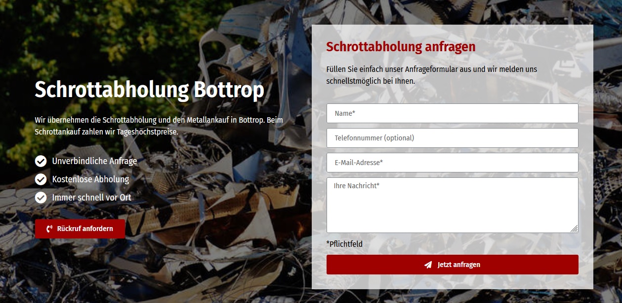 schrottablung bottrop nrw24 - Die Schrottabholung Bottrop sorgt für die Weitergabe der begehrten Rohstoffe an die Recycling-Industrie