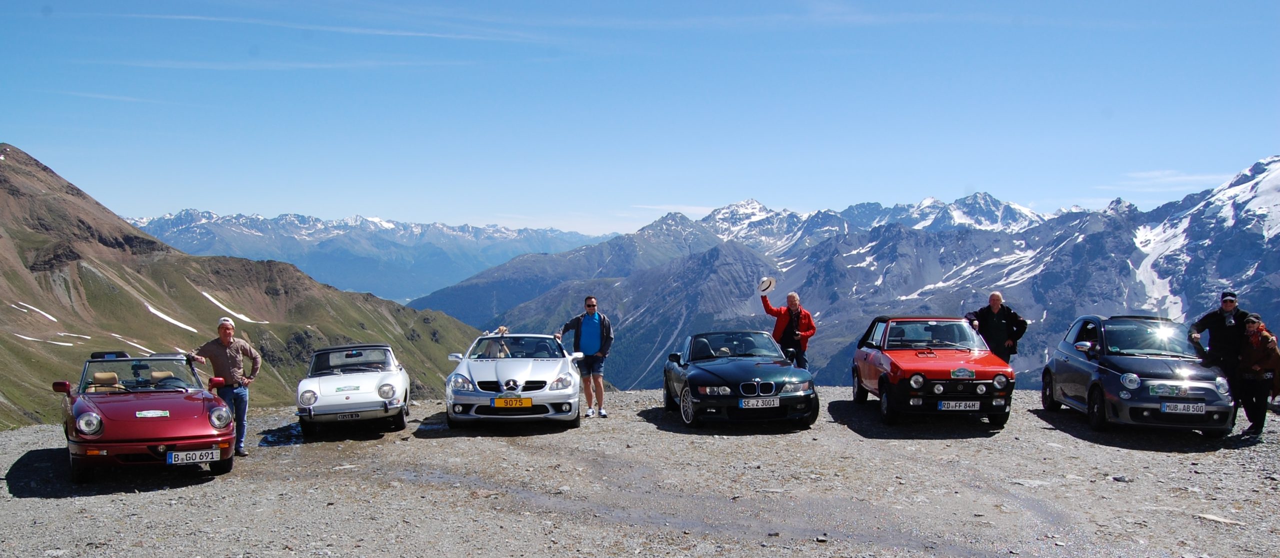 Unvergessliche Fahrt durch die Dolomiten: Oldtimer Cabrio Tour bei den Cabrio Days 2023 in Südtirol