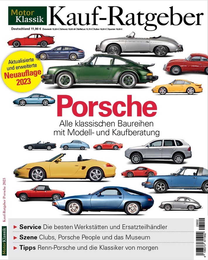 Kauf-Ratgeber Porsche von Motor Klassik: Schatzkammer für Fans der klassischen Baureihen aus Zuffenhausen