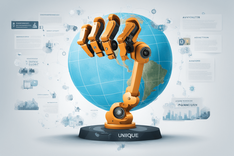 innovative content marketing scenario is visualized a powerful robotic arm holds a press release an 896564333 min - KI-basierte PR-Strategien von CarPR